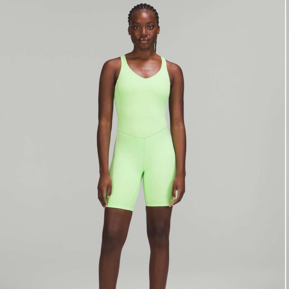 Lululemon Align Bodysuit 8” in Scream Green Size 4